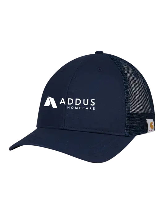 Carhartt Navy Trucker Rugged Pro Series Cap w/Addus HomeCare Logo