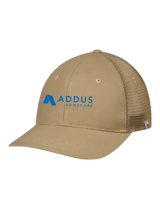 Carhartt Dark Tan Trucker Rugged Pro Series Cap w/Addus HomeCare Logo