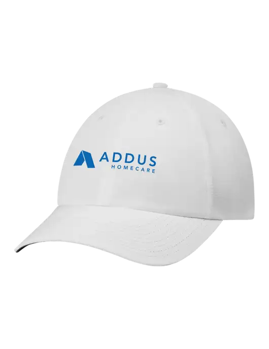 Richardson Relaxed Performance Lite White Cap w/Addus HomeCare Logo