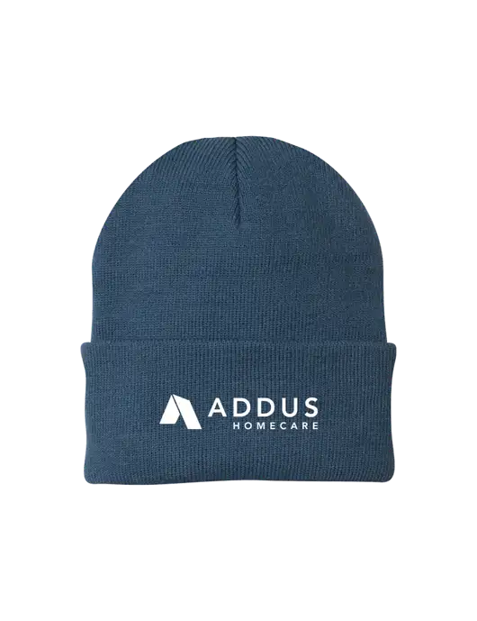 Dark Slate Knit Cap w/Addus HomeCare Logo