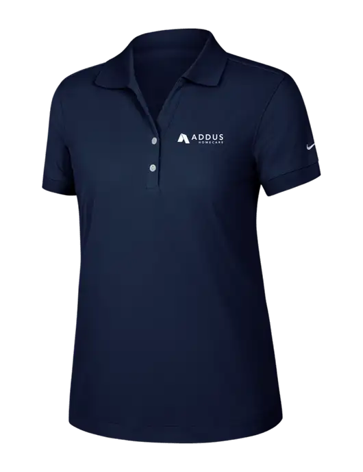Nike Womens Dri-FIT Classic Dark Navy Polo w/Addus HomeCare Logo