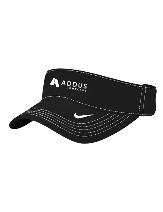 Nike Black Dri-FIT Ace Visor w/Addus HomeCare Logo