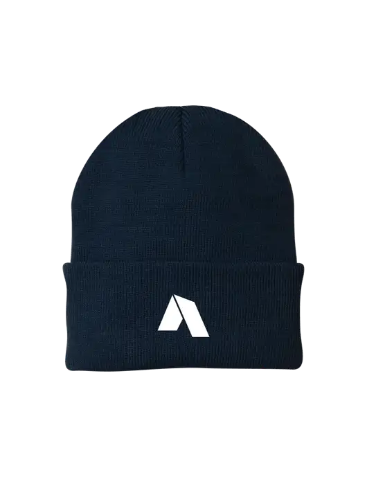 Navy Knit Cap w/Shelter Icon Logo
