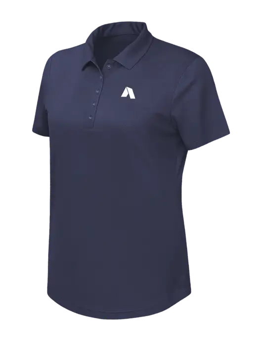 Callaway Womens Birdseye Navy Polo w/Shelter Icon Logo