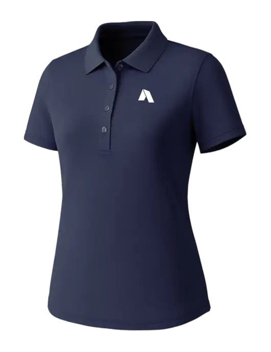 Callaway Womens Core Navy Performance Polo w/Shelter Icon Logo