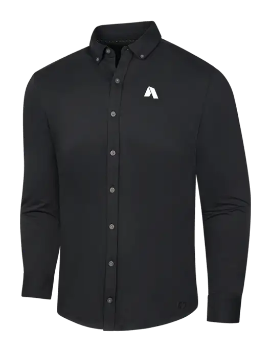 OGIO Blacktop Modern Code Stretch Button-Up Shirt w/Shelter Icon Logo