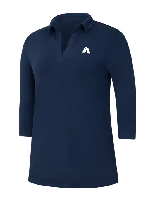 Navy Womens Luxe Knit Tunic w/Shelter Icon Logo