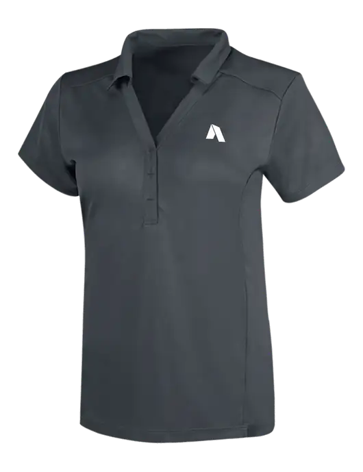 OGIO Dark Grey Womens Framework Polo w/Shelter Icon Logo
