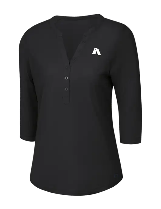 OGIO Blacktop Jewel Henley w/Shelter Icon Logo