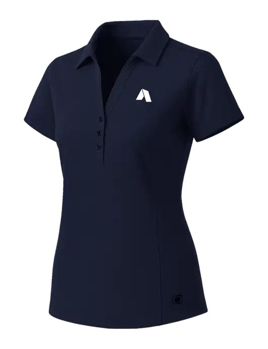 OGIO Womens Navy ONYX Polo w/Shelter Icon Logo