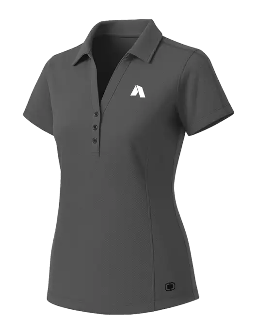 OGIO Womens Medium Grey ONYX Polo w/Shelter Icon Logo