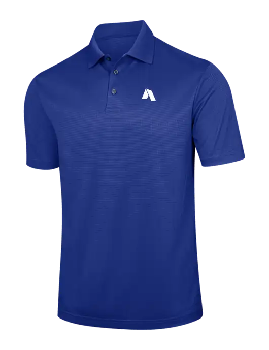Dark Royal Blue Performance Fine Jacquard Polo w/Shelter Icon Logo
