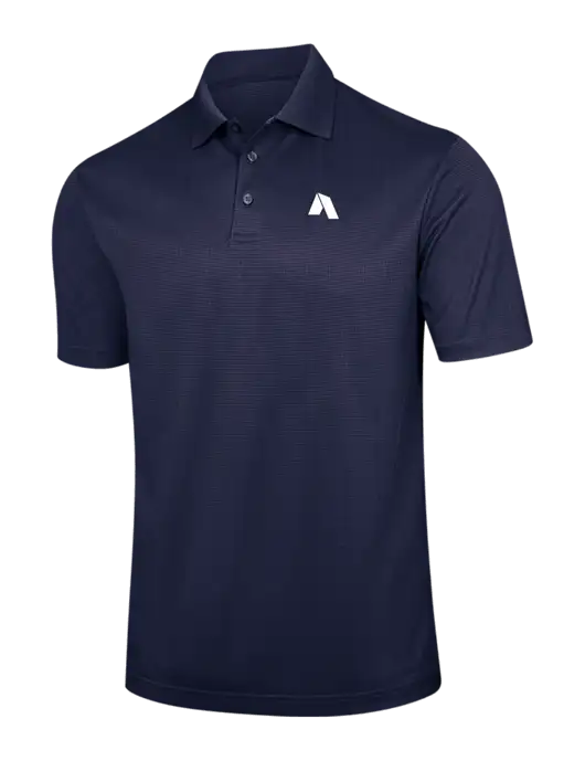 Navy Performance Fine Jacquard Polo w/Shelter Icon Logo