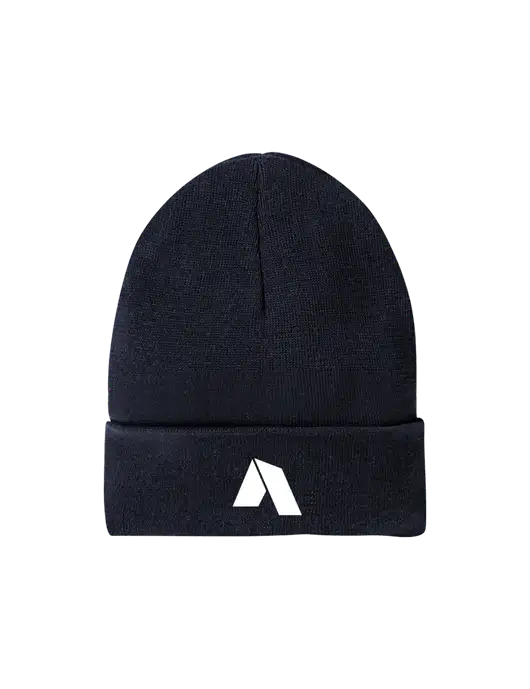 Recycled True Navy Beanie w/Shelter Icon Logo
