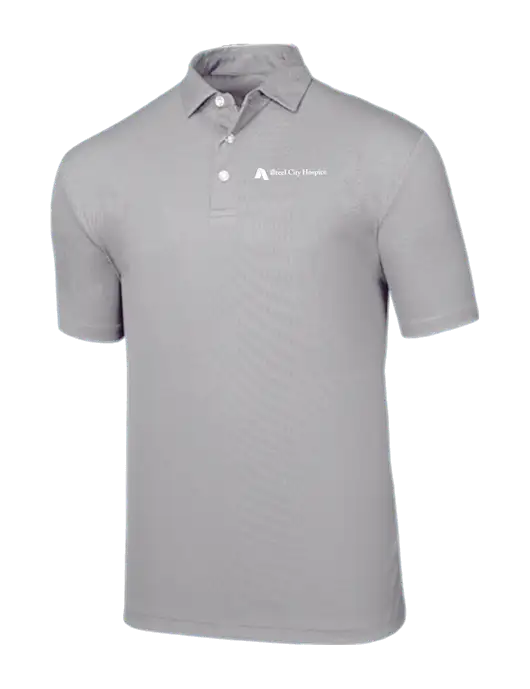 Callaway Birdseye Light Grey Polo w/Steel City Hospice Logo