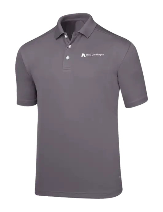 Callaway Core Medium Grey Performance Polo w/Steel City Hospice Logo