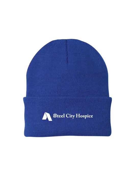 Royal Knit Cap w/Steel City Hospice Logo