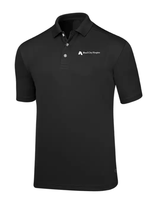 Callaway Core Black Performance Polo w/Steel City Hospice Logo